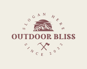 Mountain Hiking Summit logo design