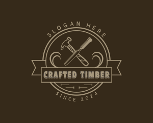 Carpentry Builder Tools logo design