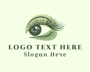 Green Eye Eyelash  logo