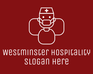 Healthcare Worker Man  logo design