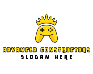 Smiling Controller Crown logo design