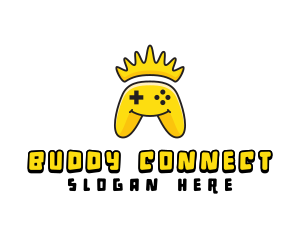 Smiling Controller Crown logo design