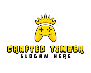 Smiling Controller Crown logo design