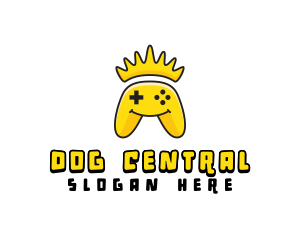 Smiling Controller Crown logo design