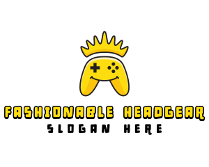 Smiling Controller Crown logo design