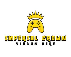 Smiling Controller Crown logo design