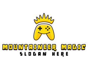 Smiling Controller Crown logo design