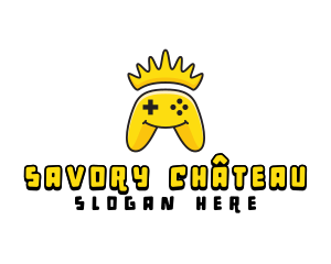 Smiling Controller Crown logo design