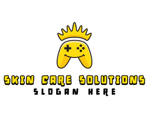 Smiling Controller Crown logo design