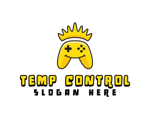 Smiling Controller Crown logo design