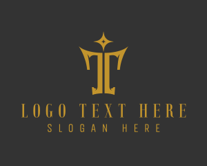 Luxury Sparkle Letter T Logo