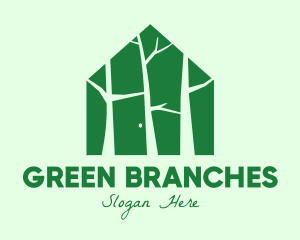 Green Forest House logo design