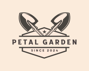 Landscaping Shovel Tool logo design