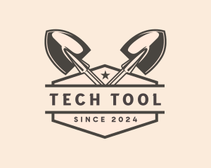 Landscaping Shovel Tool logo