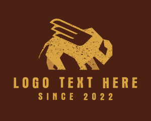 Gold Winged Bison logo