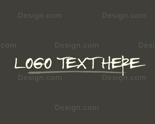 Handwritten Texture Business Logo