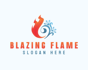 Fire Ice Snow  logo design