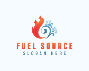 Fire Ice Snow  logo design