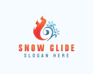 Fire Ice Snow  logo design