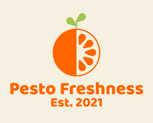 Fresh Orange Fruit  logo design