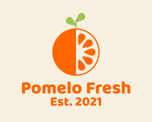 Fresh Orange Fruit  logo design