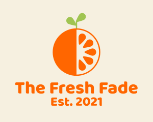 Fresh Orange Fruit  logo design