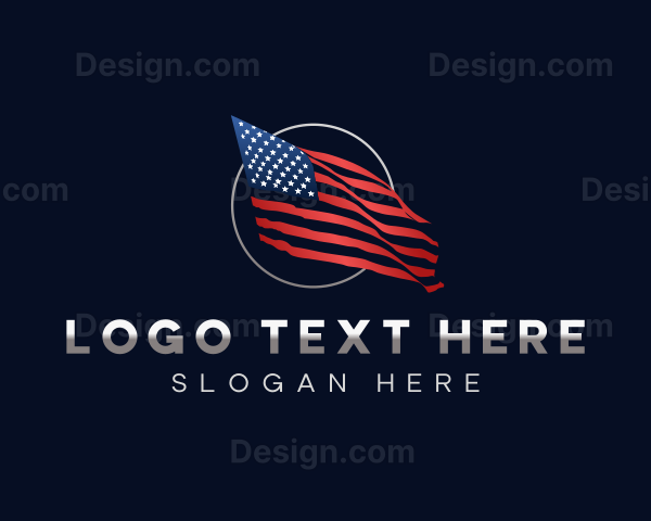 American National Flag Logo