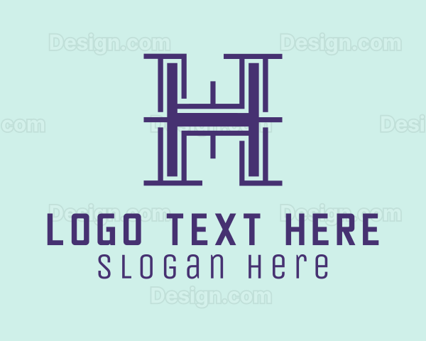 Serif Letter H Logo