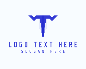 Digital Tech Letter T logo