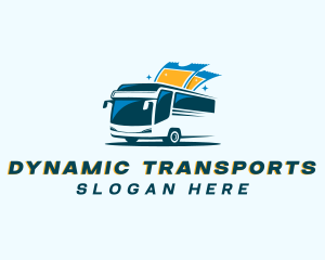 Bus Ticket Transportation logo design