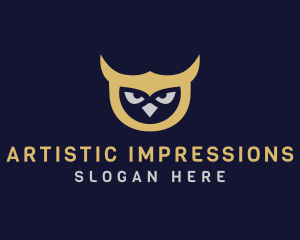 Owl Bird Head logo design