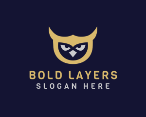 Owl Bird Head logo design