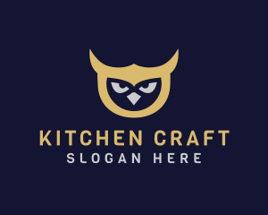 Owl Bird Head logo design