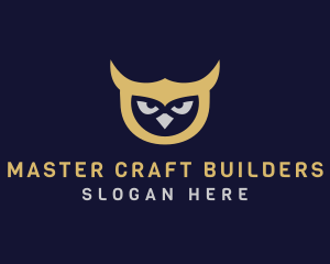 Owl Bird Head logo design