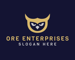 Owl Bird Head logo design