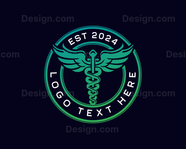 Medical Caduceus Wellness Logo