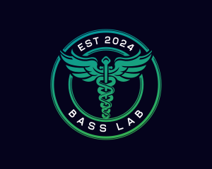 Medical Caduceus Wellness logo design