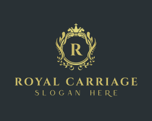 Elegant Ornate Crown logo design