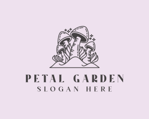 Herbal Mushroom Fungus logo design