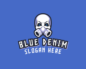 Skull Gas Mask logo design