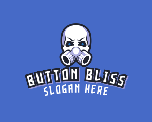 Skull Gas Mask logo design