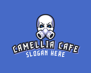 Skull Gas Mask logo design