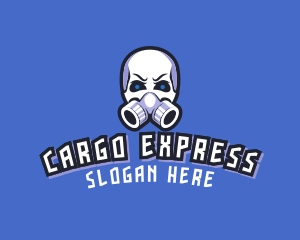 Skull Gas Mask logo design