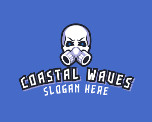 Skull Gas Mask logo design