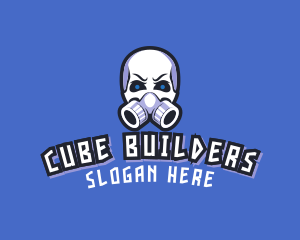 Skull Gas Mask logo design