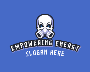 Skull Gas Mask logo design