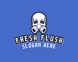 Skull Gas Mask logo design