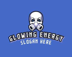 Skull Gas Mask logo design