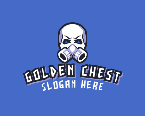 Skull Gas Mask logo design