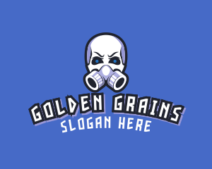 Skull Gas Mask logo design